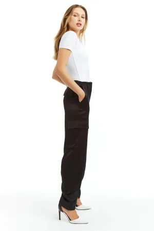 Tractr Satin Cargo Pants