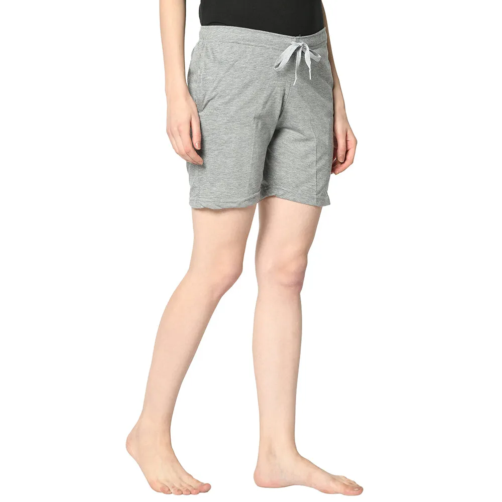 Vimal Jonney Silver Shorts For Women's