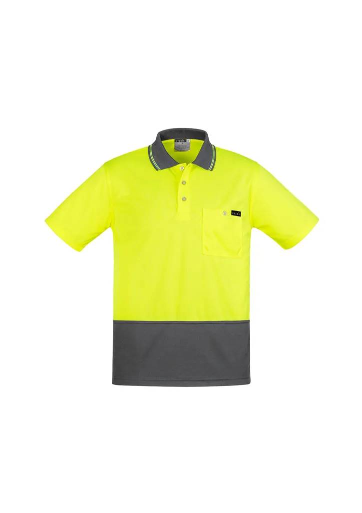 ZH415 Syzmik Mens Comfort Back Fluro Polo Shirts