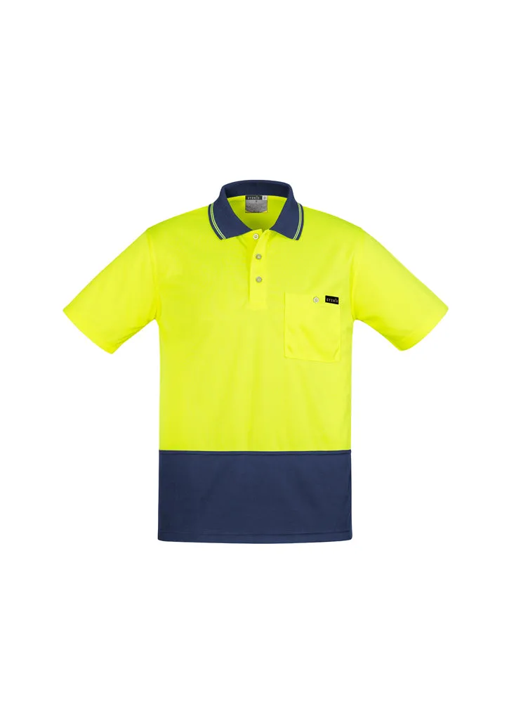 ZH415 Syzmik Mens Comfort Back Fluro Polo Shirts